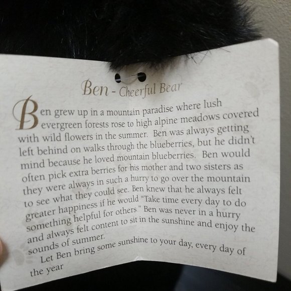 Leisure Time Collection Plush Teddy Bear Ben - Large Plush - Picture 7 of 9